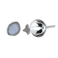Silver Plated Grape Wine Funnel W/ Pouch